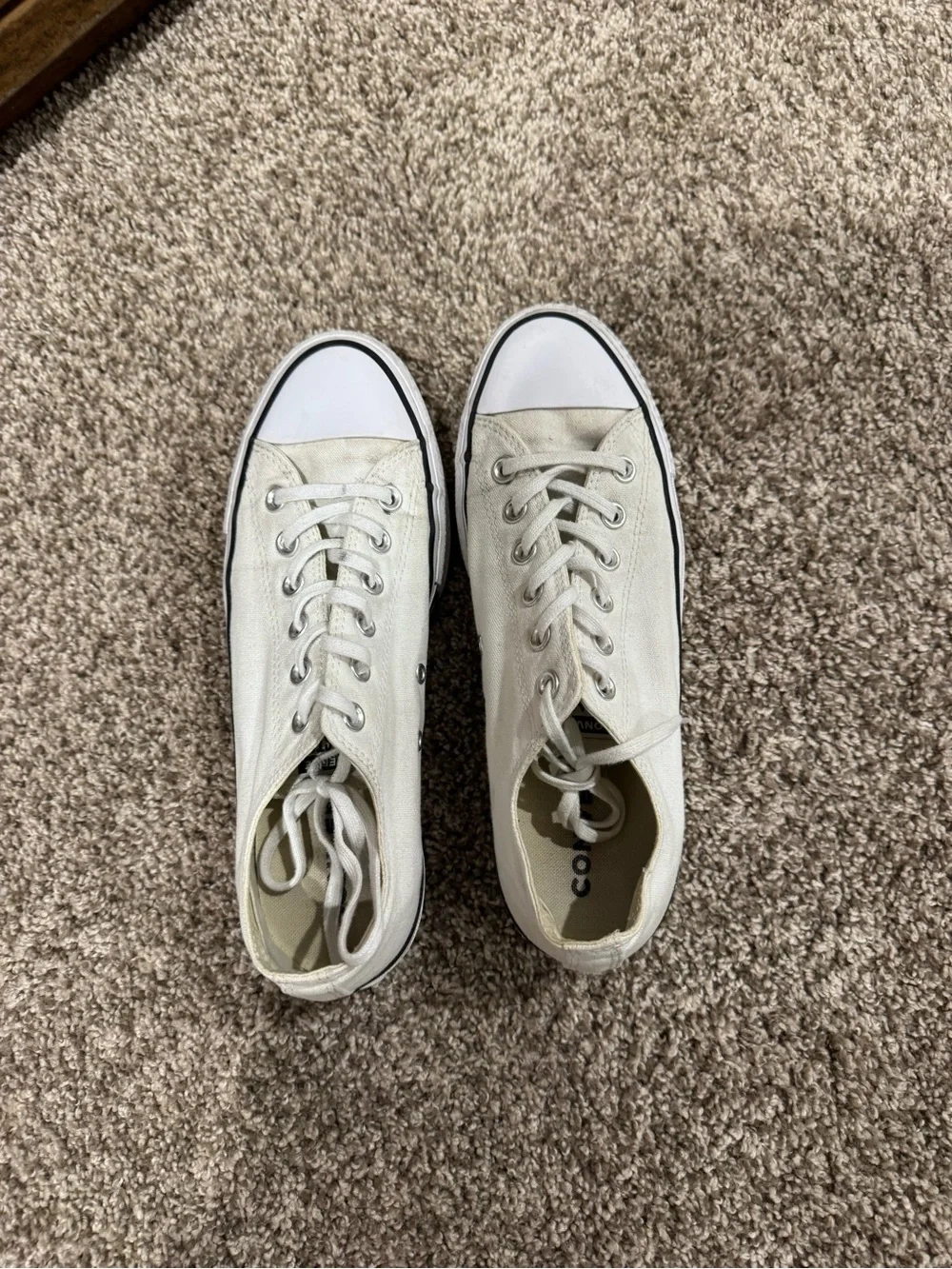 Converse Platform Low Top Sneakers in Off-White